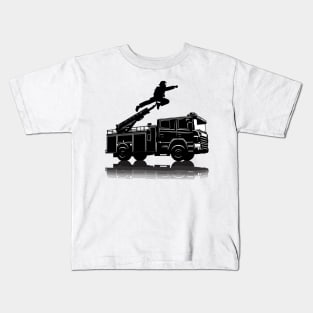 Fire Truck Kids T-Shirt